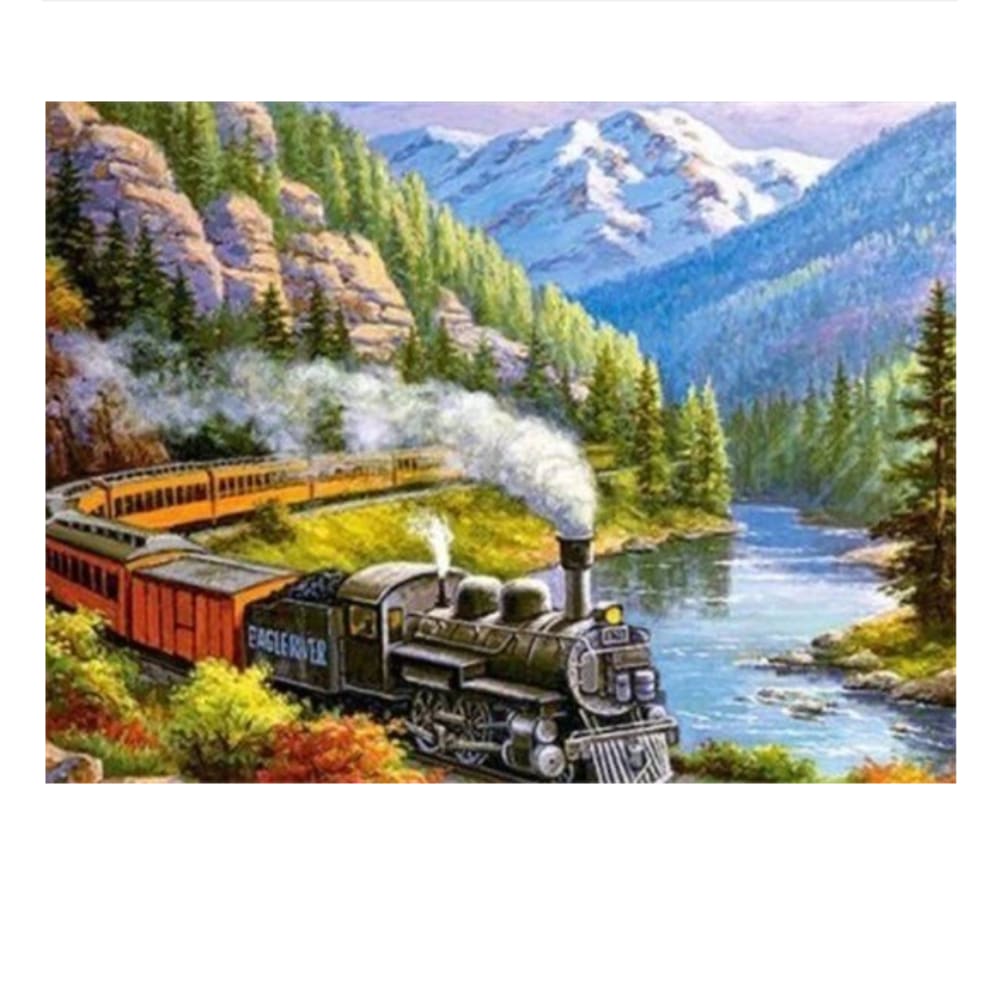 Stoomtrein | Diamond Painting