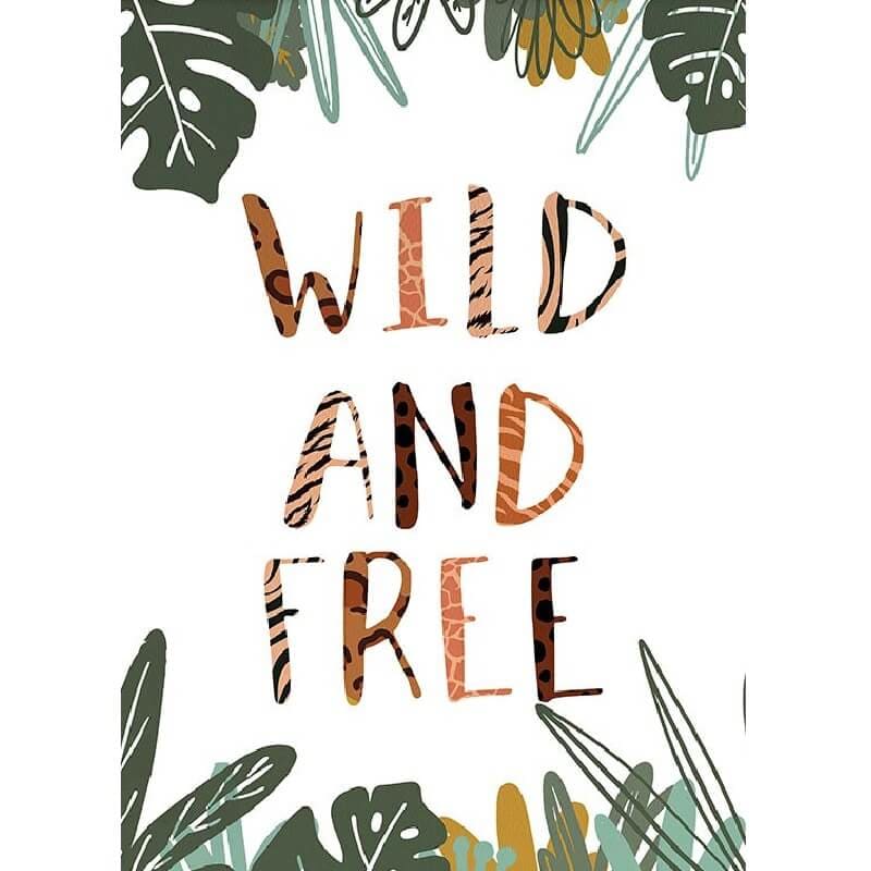 Wild and free - 40x50cm (Min. formaat i.v.m. details) /