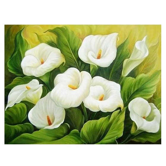 Witte Lelies | Diamond Painting