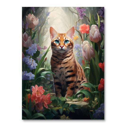 Bengaalse kat (diamond painting)