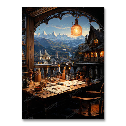 Verhoogd onderwijs (diamond painting)