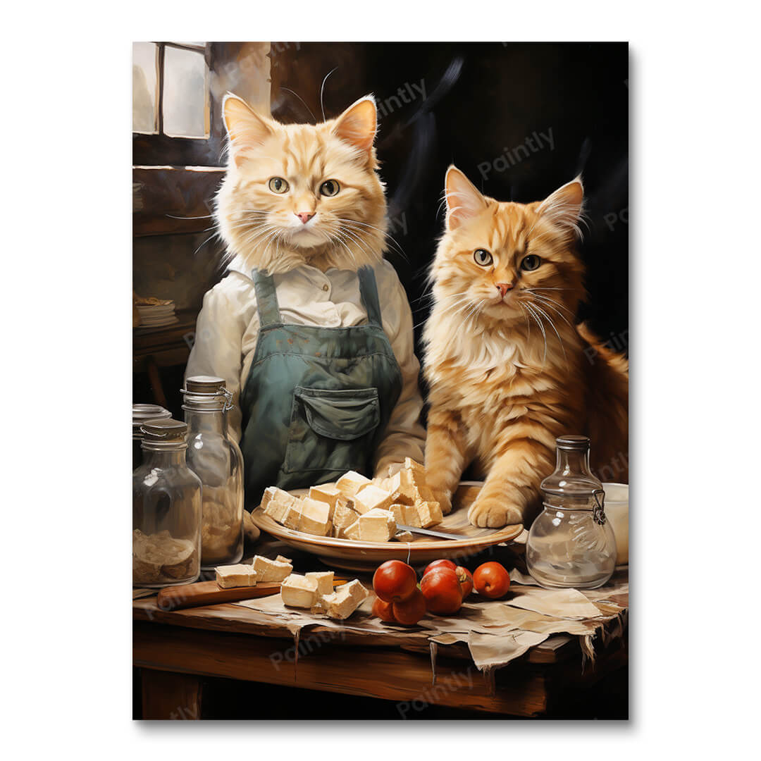 Culinaire Katten (Diamond Painting)