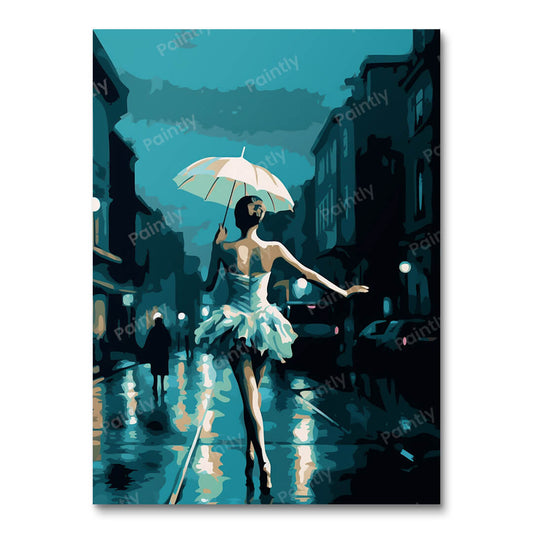 Ballerina onder maanlicht (diamond painting)