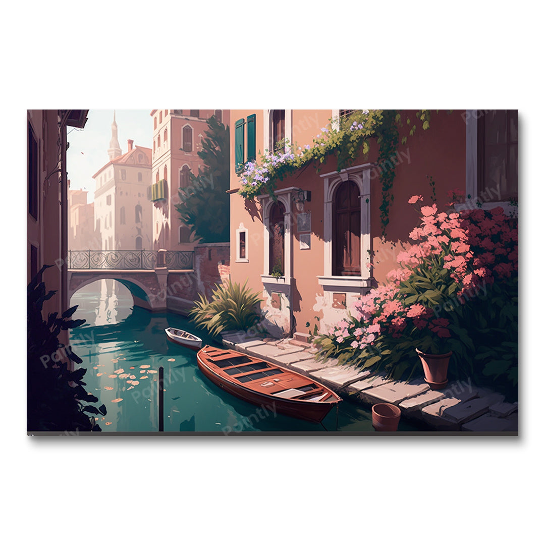 Canal XIII van Venetië (diamond painting)