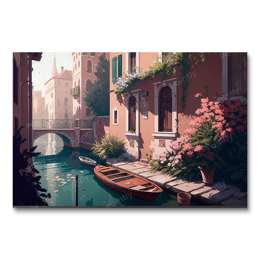 Canal XIII van Venetië (diamond painting)