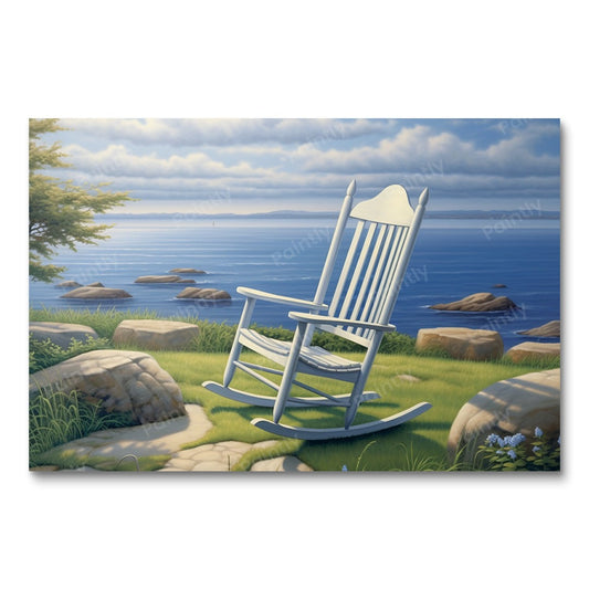 Ocean's schommelstoel (diamond painting)