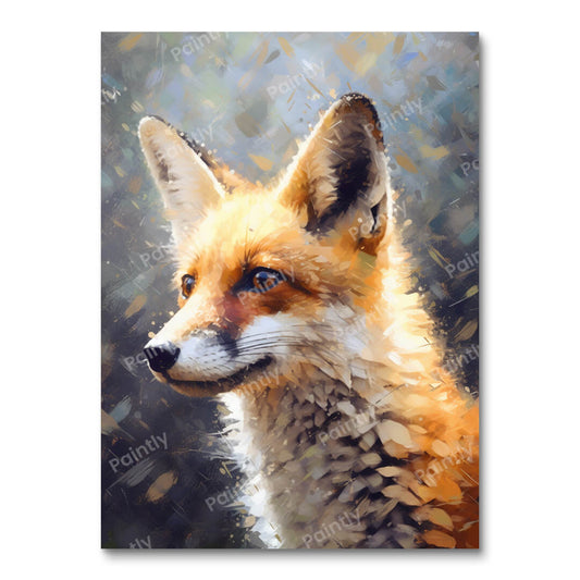 Dromerige gevlekte vos (diamond painting)