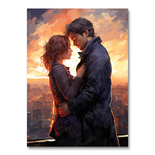 Liefde over het hoofd zien (diamond painting)