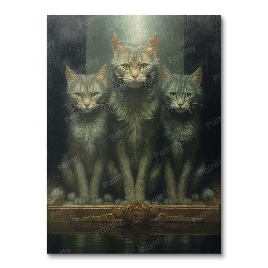 Kat Reflecties (Diamond Painting)
