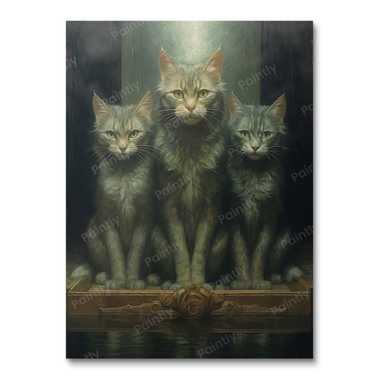 Kat Reflecties (Diamond Painting)