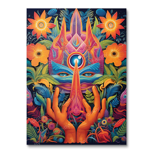 Ogen van de totem (diamond painting)
