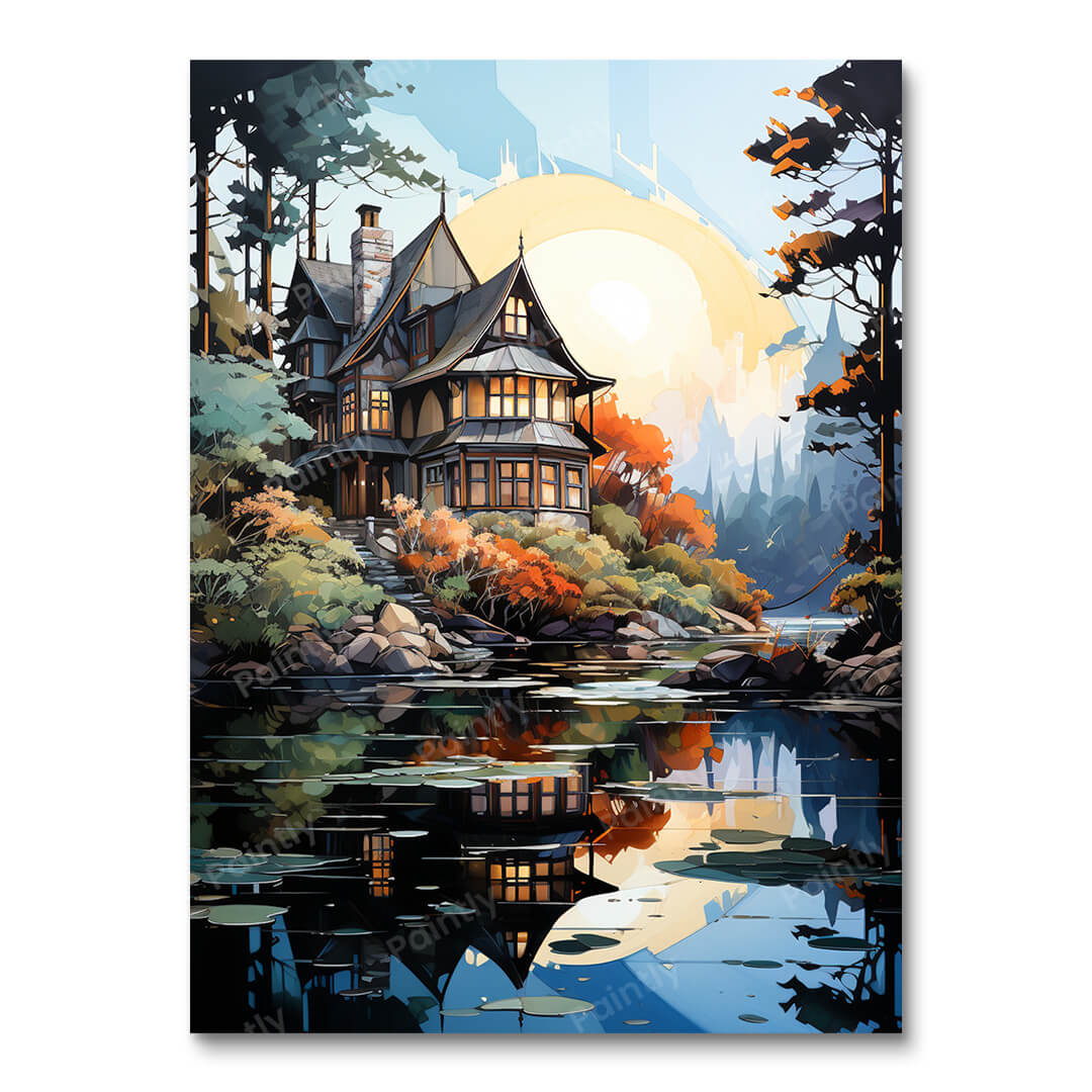 Artistieke verblijfplaats (diamond painting)