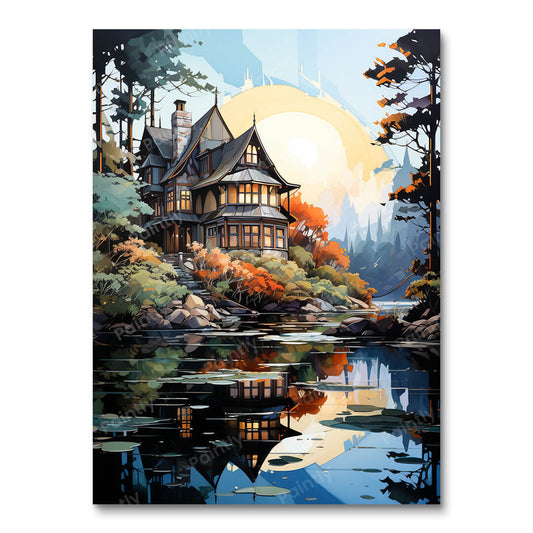 Artistieke verblijfplaats (diamond painting)