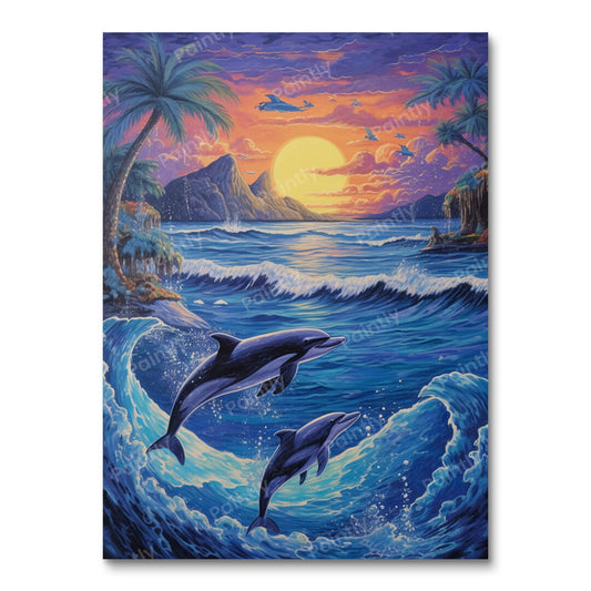 Dolfijn Dans (Diamond Painting)