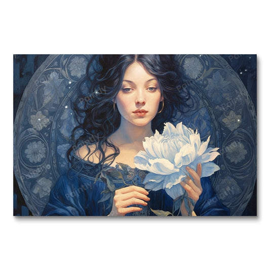 Bloemenbetovering (diamond painting)