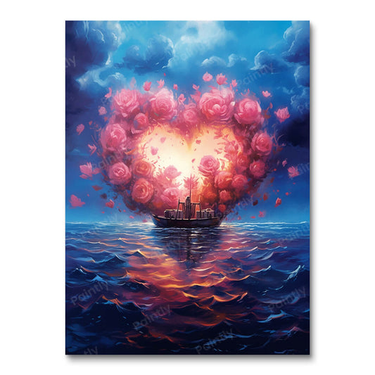 De Oceanische liefde van de natuur (diamond painting)