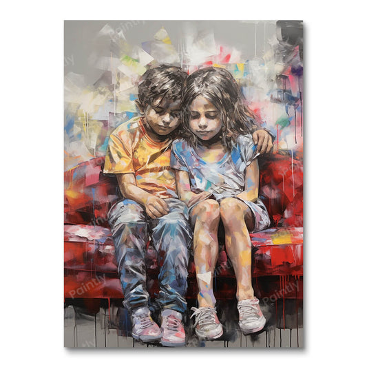 Canvas van liefde (diamond painting)