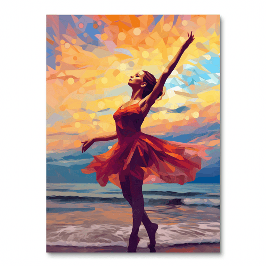 Ballerina aan Zee (Diamond Painting)