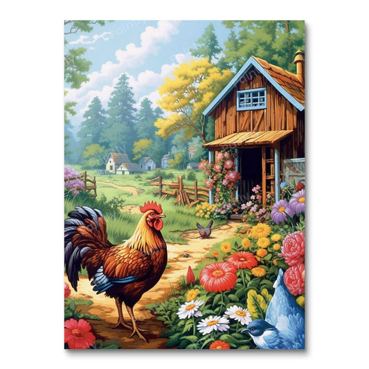 Landelijk leven (diamond painting)