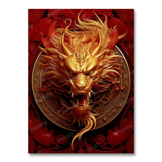 Gouden Draak (Diamond Painting)