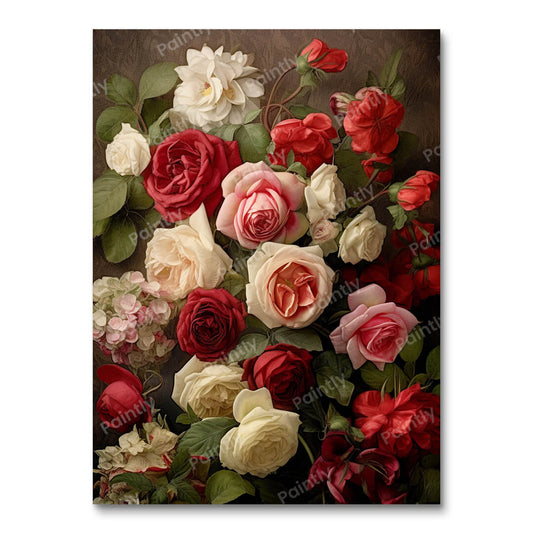 Rose Reverie Groot Canvas Liefde (Diamond Painting)