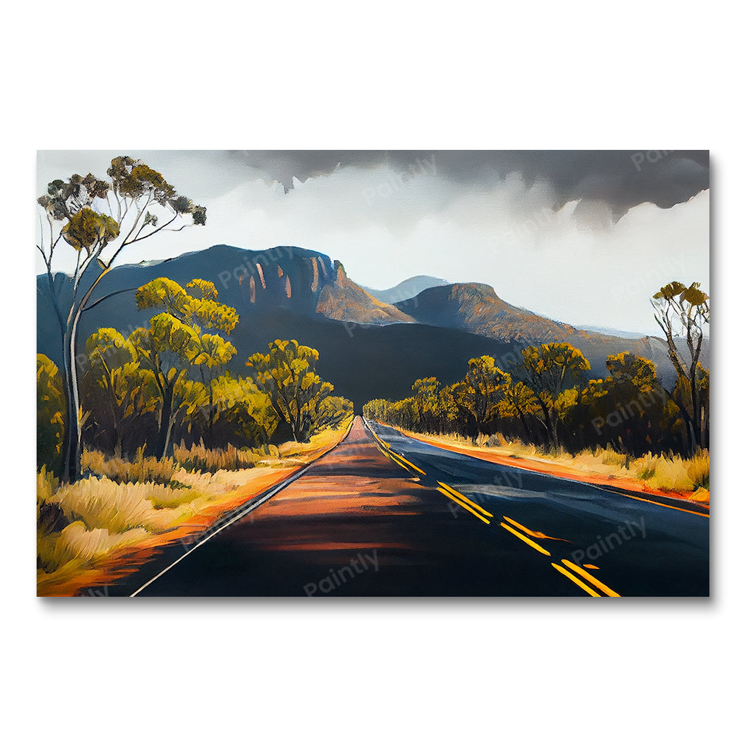 Weg naar Grampians National Park I (Diamond Painting)
