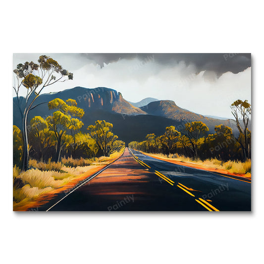 Weg naar Grampians National Park I (Diamond Painting)