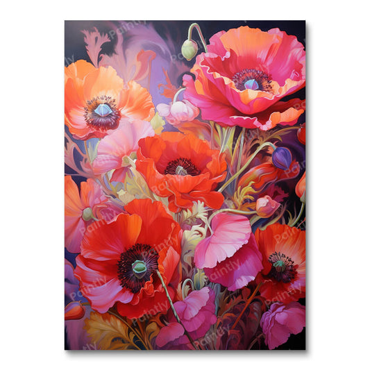 Bronzen bloemblaadjes (diamond painting)