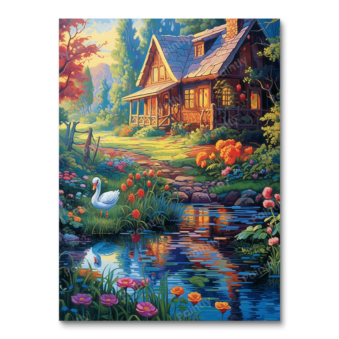 Sereen platteland (diamond painting)