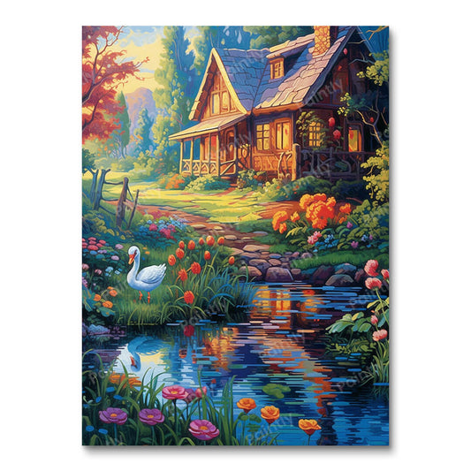Sereen platteland (diamond painting)