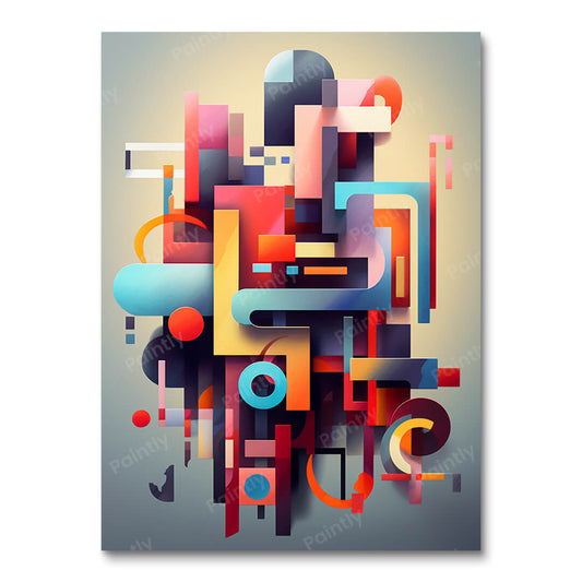 Kleurrijke dimensies (diamond painting)