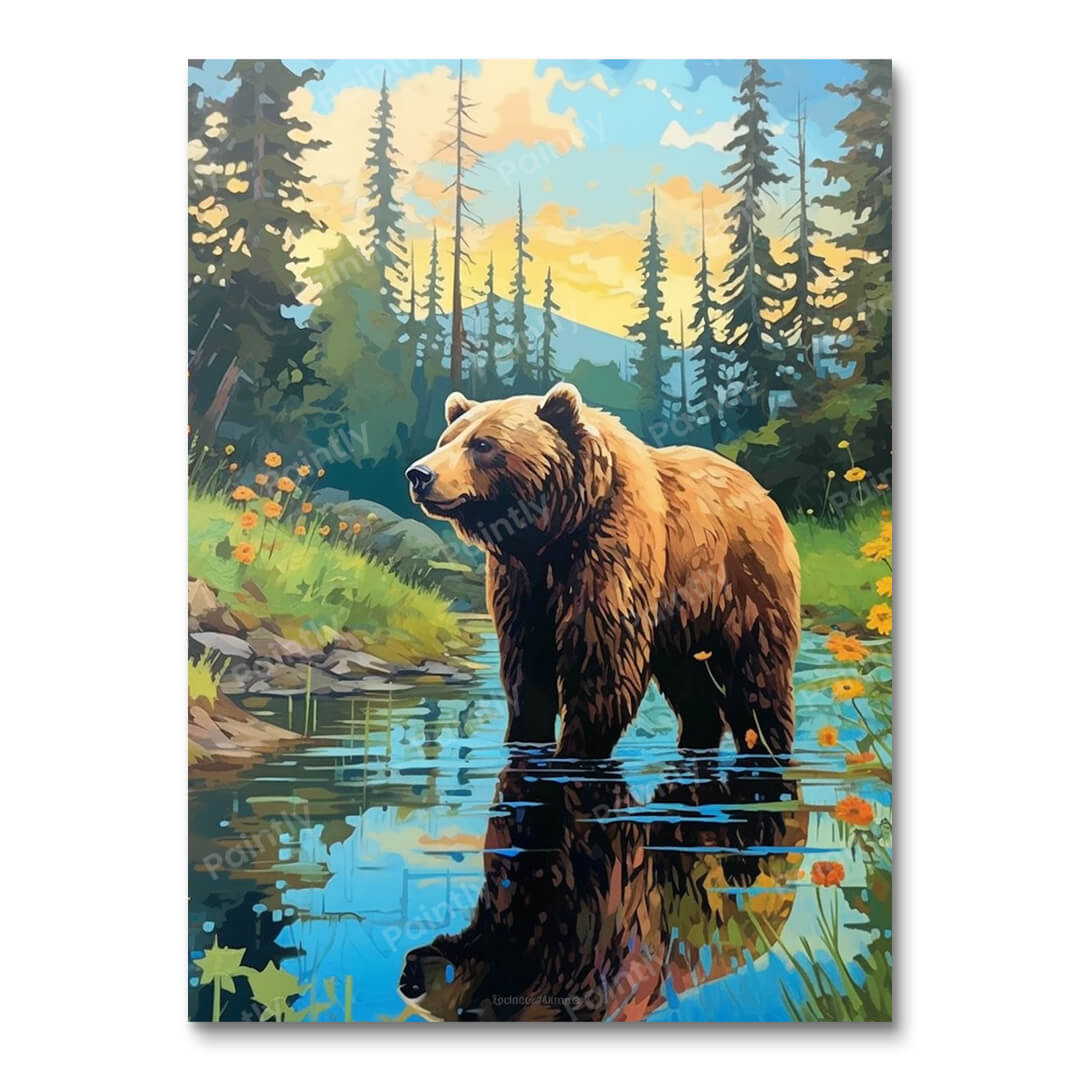 Bear's Haven (diamantschilderij)