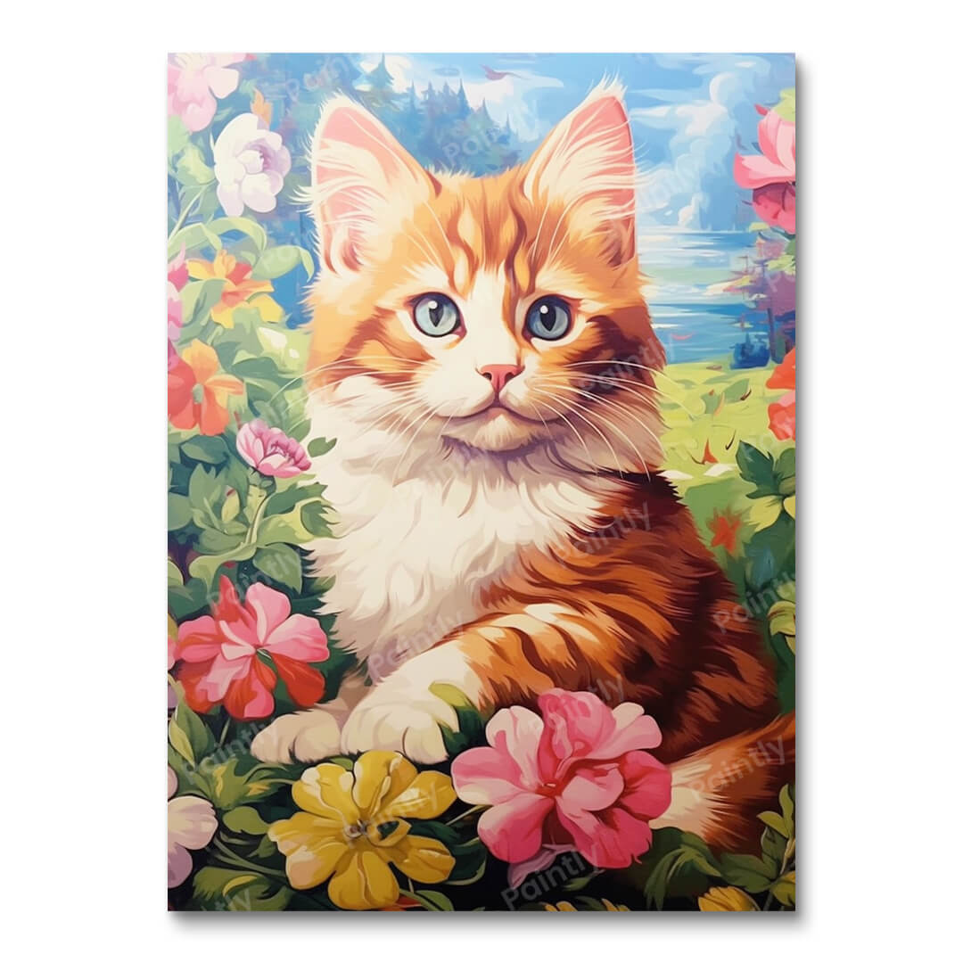 Nieuwsgierig katje (diamond painting)