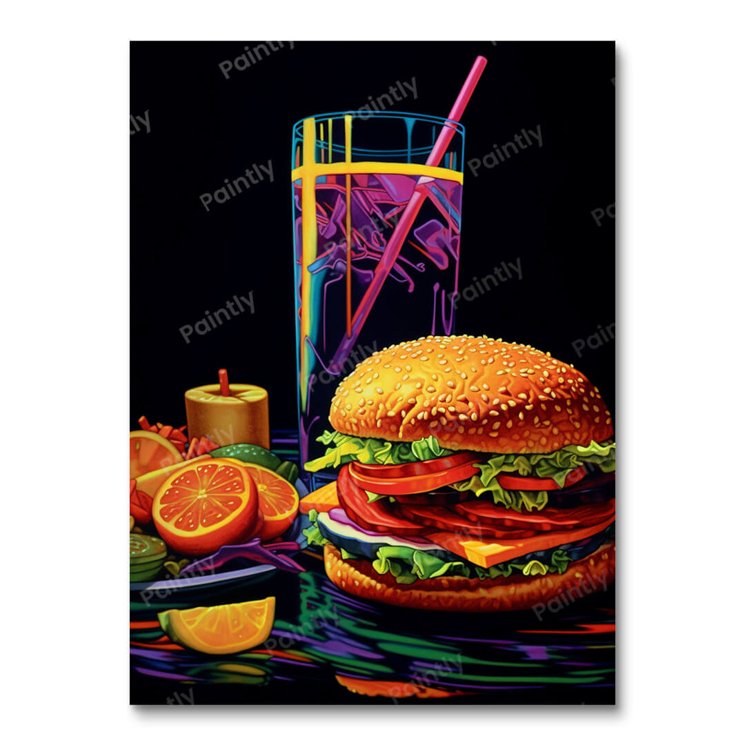 Kleurrijke gastronomie (diamond painting)