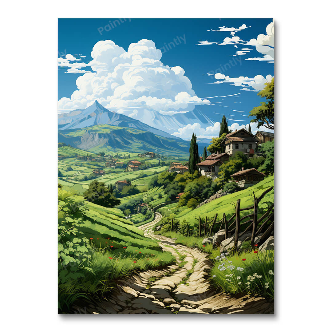 Groene glorie (diamond painting)