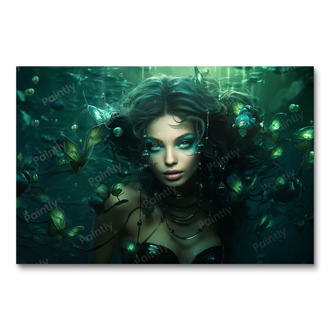 Groene verlichting (diamond painting)