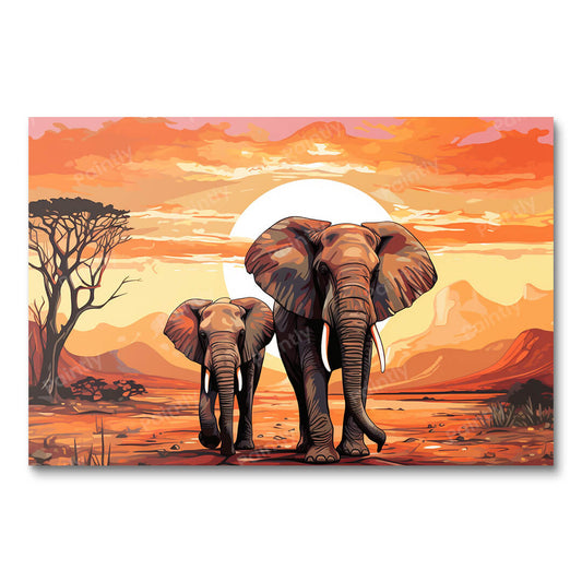 Afrikaanse luchtspiegeling (diamond painting)