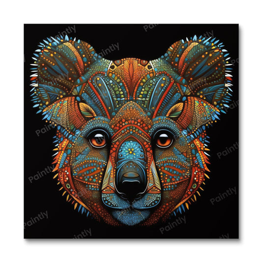 Aboriginal Kunst Koala I (Diamond Painting)