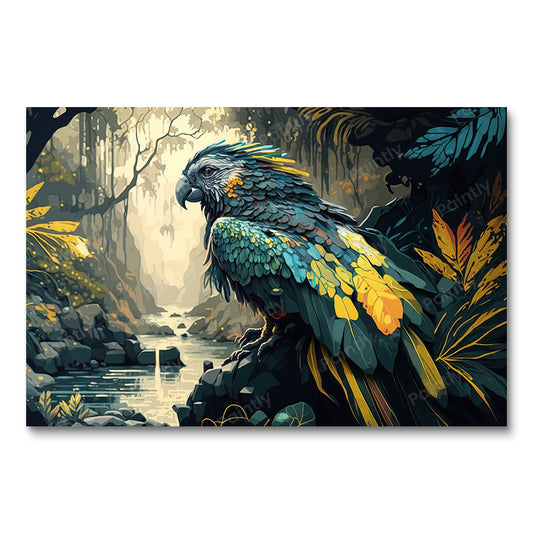 Exotische ara III (diamond painting)