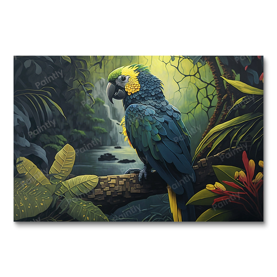 Exotische ara IV (diamond painting)