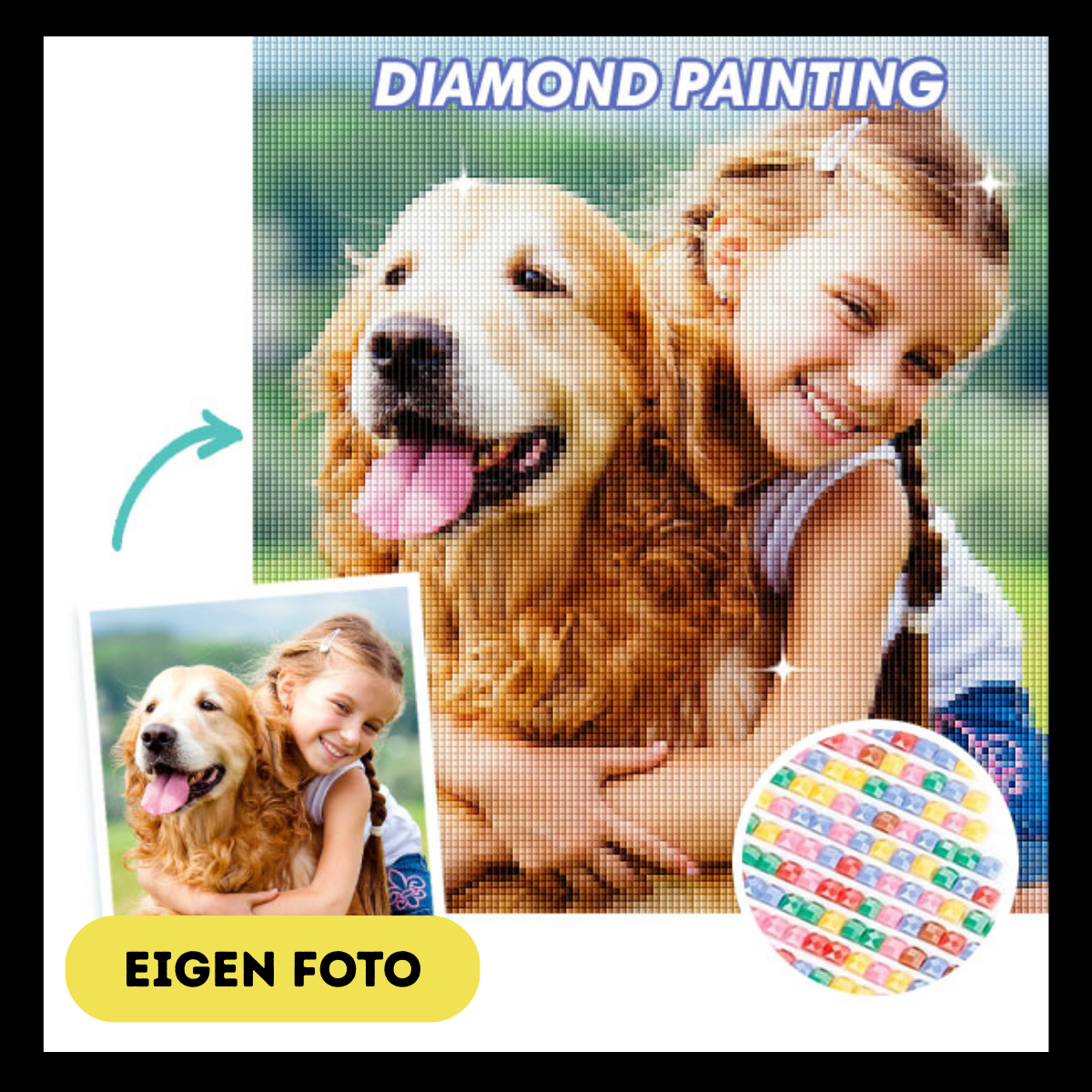 Diamond Painting Eigen Foto (New)