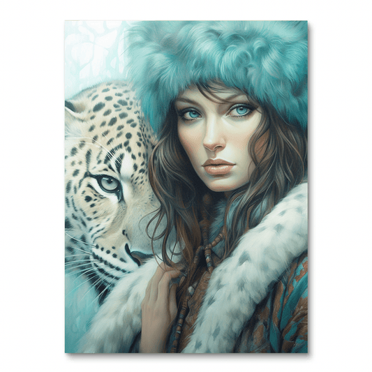 Vrouw & Luipaard (Diamond Painting)