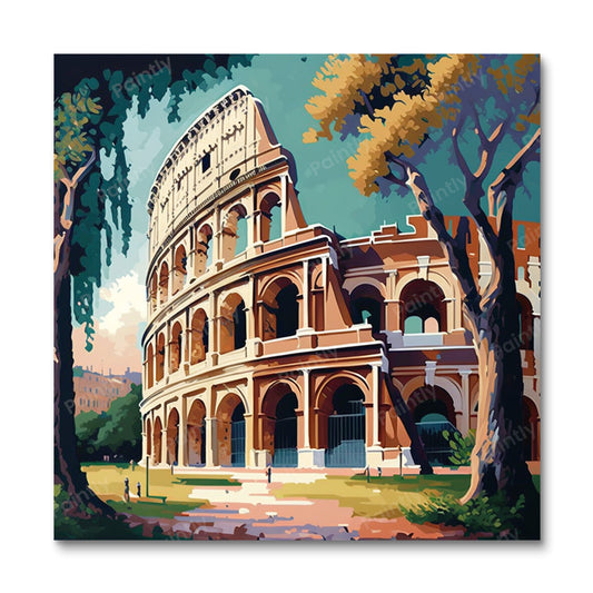 Het Colosseum I (diamond painting)