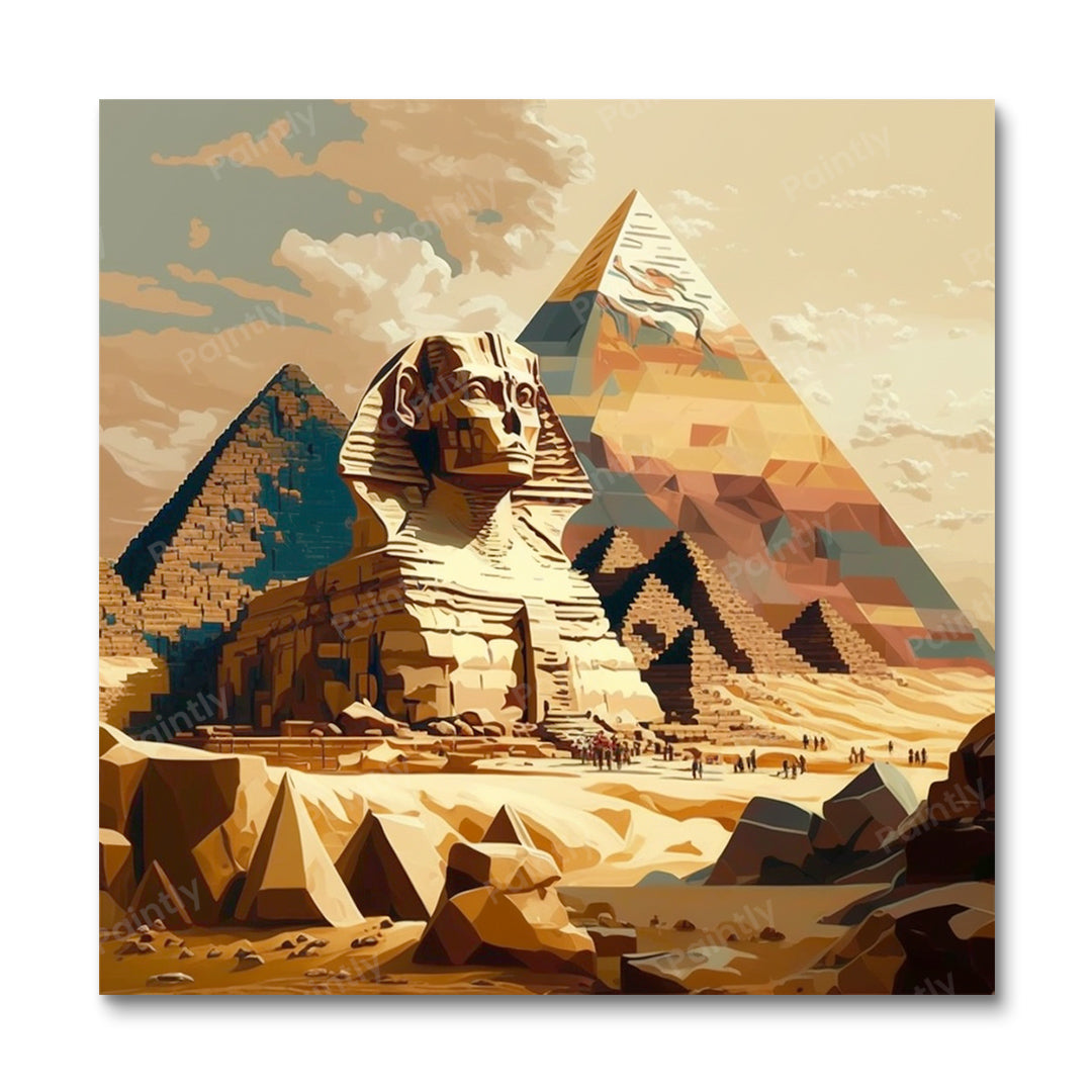 De Grote Piramide van Gizeh (Diamond Painting)