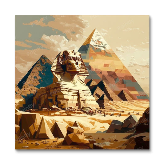 De Grote Piramide van Gizeh (Diamond Painting)