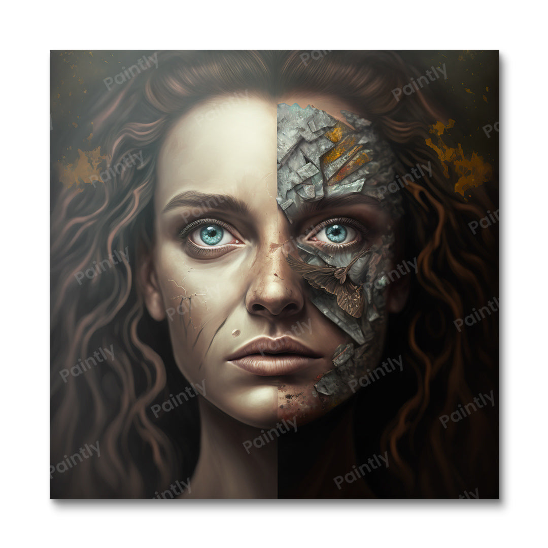 Onder de oppervlakte VI door Yulian Polinova (diamond painting)