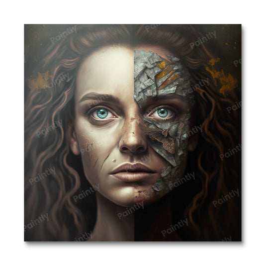 Onder de oppervlakte VI door Yulian Polinova (diamond painting)