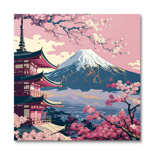 Mount Fuji (diamantschilderij)