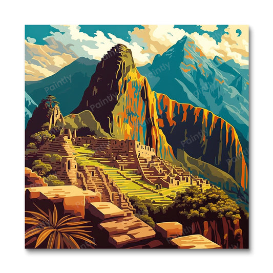 Machu Picchu (diamantschilderij)