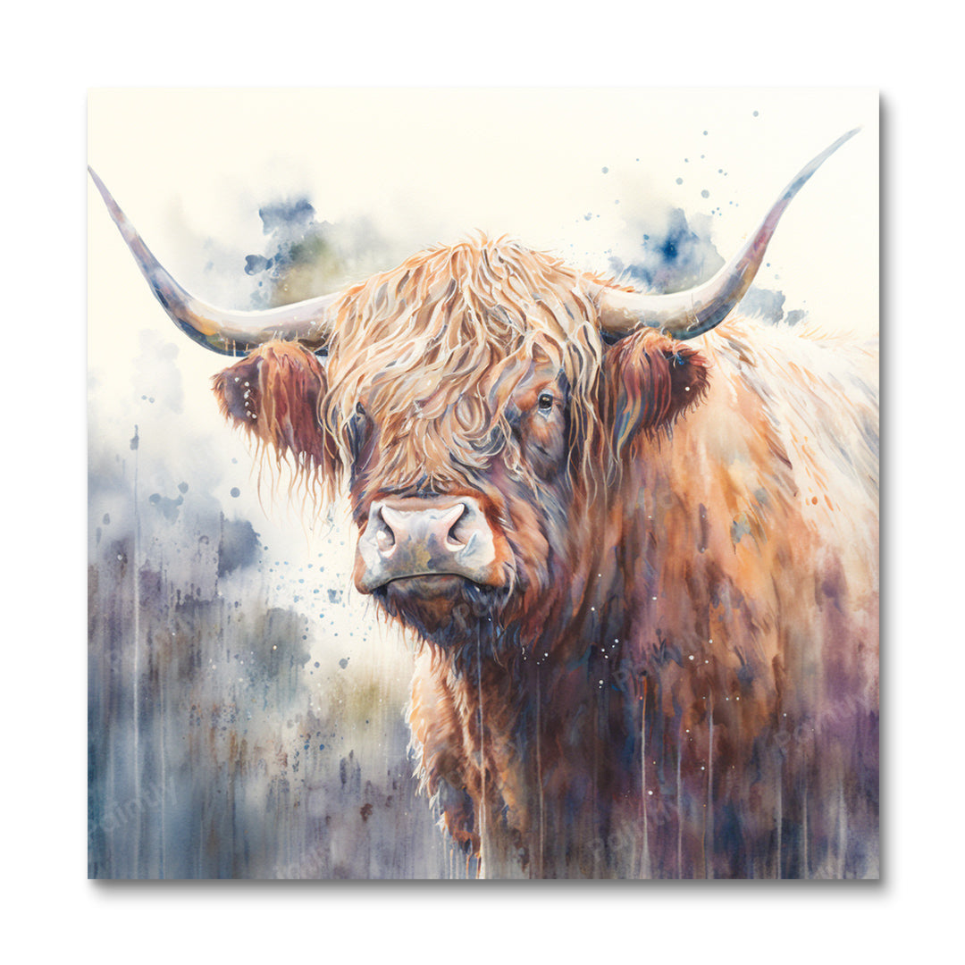 Gracieuze Highland Cow II (Diamond Painting)
